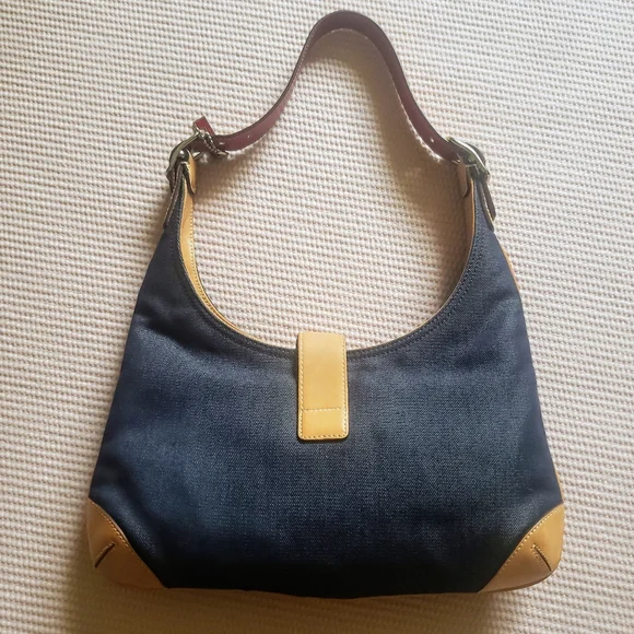 SOLD - COACH Vintage  Y2K  Hampton Hobo Purse - Denim - Picture 5 of 13